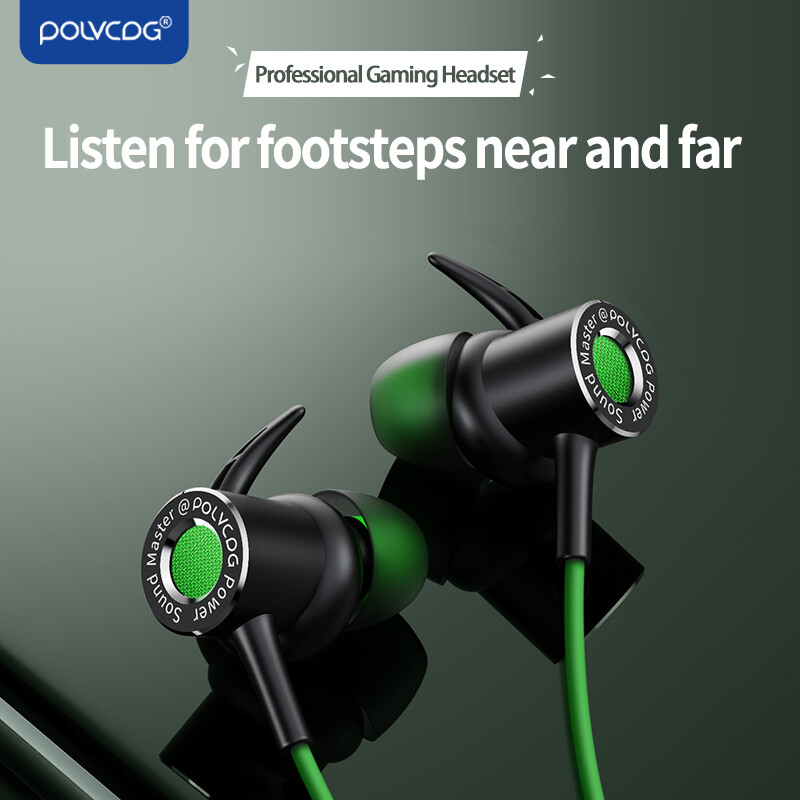 POLVCDG Earbuds độ trễ thấp Tai nghe cho máy nghe nhạc MP3 và những người đam mê trò chơi, tai nghe cho điện thoại di động trong tai nghe đeo tai