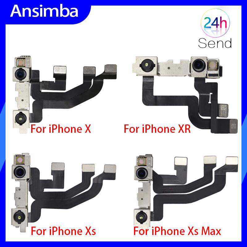 Ansimba camera trước chính hãng cho iphone x xr xs xs max camera mặt trước cáp dẻo cảm biến tiệm cận phải phía sau kèm dụng cụ