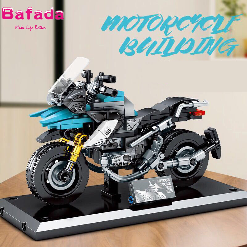 Bafada Motorcycle Building Blocks Sets Boys Building Sets Toy Assembly Brick Educational Toys High Imitation Motorcycle Models Toys Bricks Toys Collection For Kids Gift Set ราคา 352 บาท*ส่งฟรี