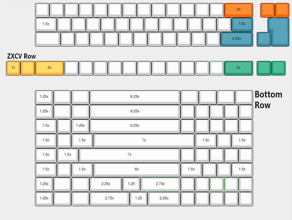 PCB Không Nối Tiếp GH60 60% | Bố Cục Poker ANSI ISO 61 64 Minila HHKB | QMK VIA Underglow RGB Có Thể Lập Trình Hoàn Toàn | Cho Bàn Phím Cơ MX Tự Làm