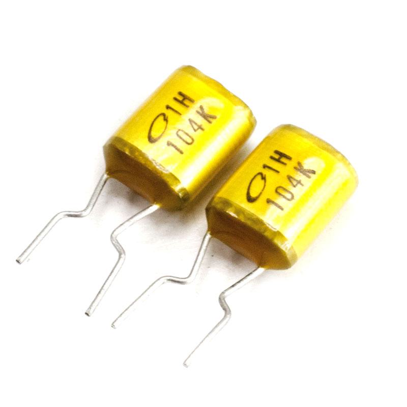 CBB 0.1uF 100nF 630V Metallized Polyester Film Capacitor – 104K P=15mm Radial