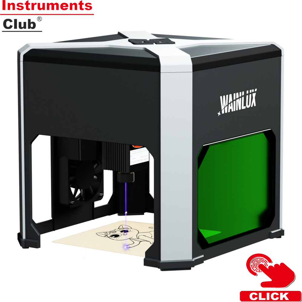 KKmoon WAINLUX K6 Portable Laser Engraver Cutting Engraving Household Marking Machine Support Wireless BT Mobile Phone App Control Offline Engrave for Business Logo ID Tag Birthday Gift DIY Wood Ceramic Compatible with Windows/MacOS/iOS/Android ราคา 6,135 บาท*ส่งฟรี