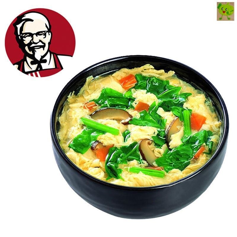 Gambar KFC laver egg drop soup tomato egg soup instant soup cooked instant soup package convenient breakfast food brewing