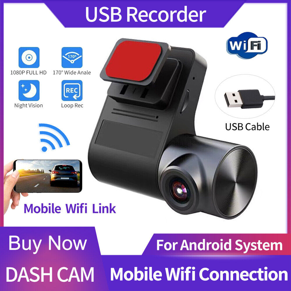 EKLEVA 1080P WIFI Dash Cam Car DVR Dash Camera Car Recorder Dash Cam Night