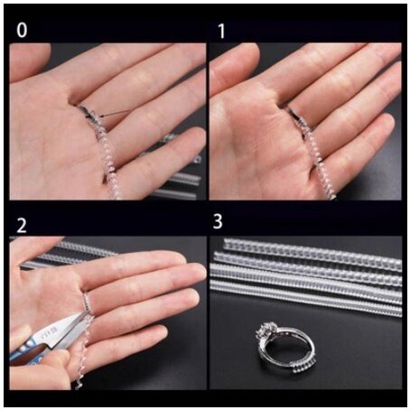 READY STOCK] Ring Size Adjuster Ring Guard Resizing Fitter Pelaras Pengetat  Cincin ring guard adjuster plastic