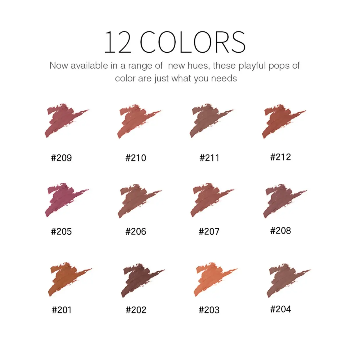 lipstick 12 Different Colours Lip Liner Set Waterproof Long Lasting Eyeliner with Lid
