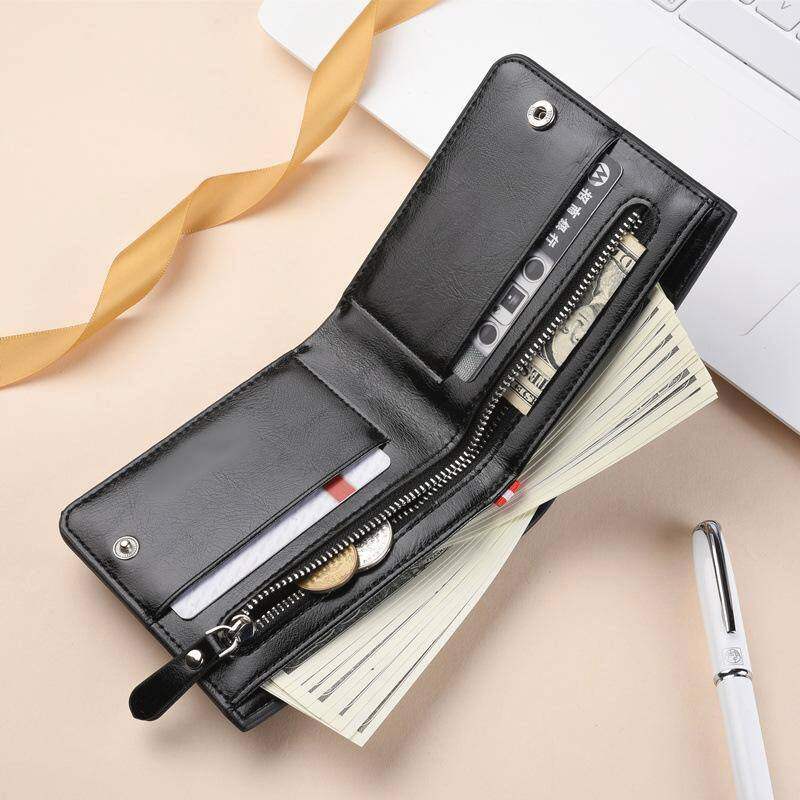 mens leather money bag