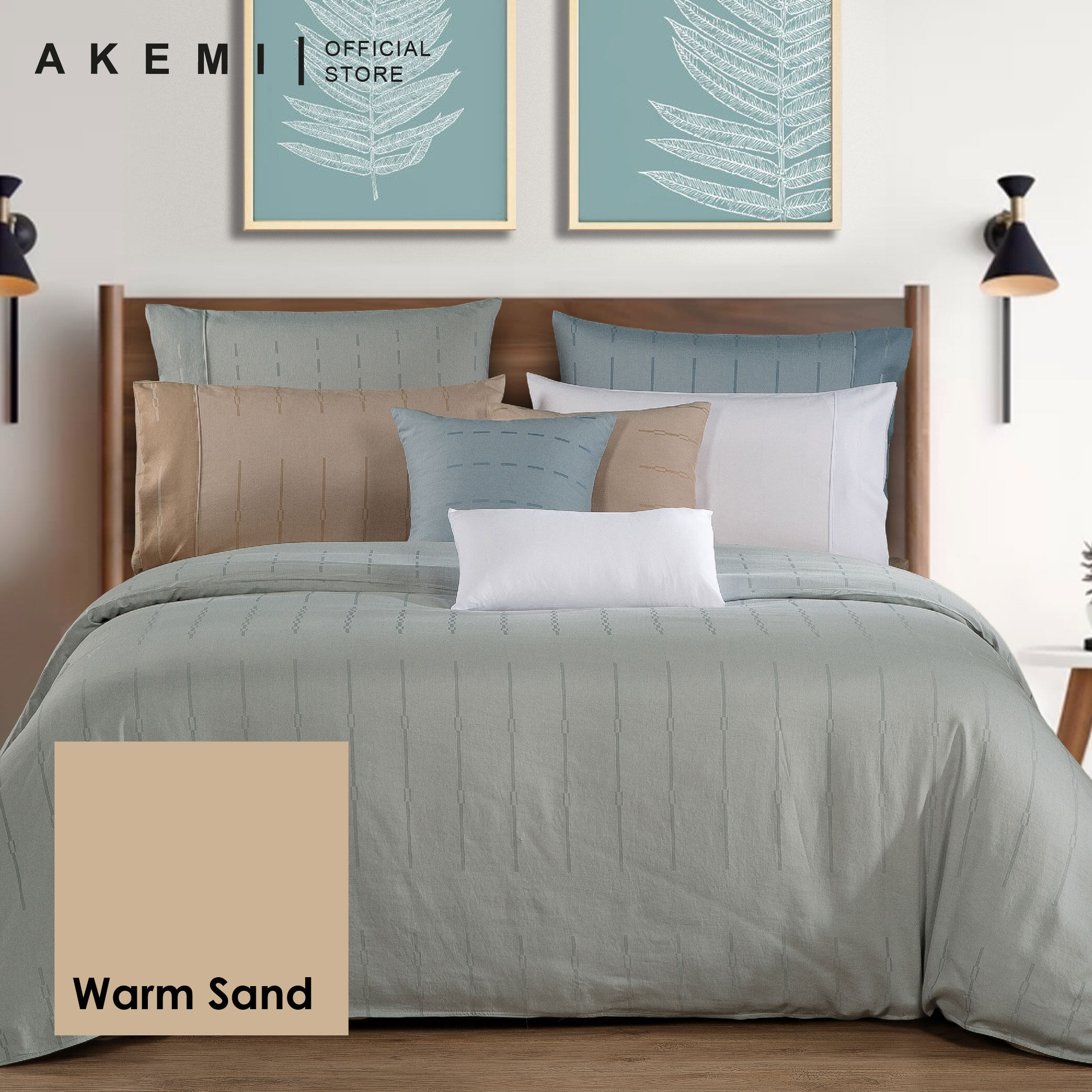 akemi king quilt cover set