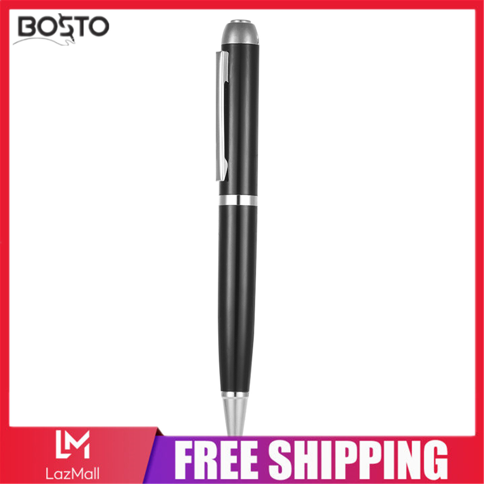 Bosto 16GB Máy ghi âm kĩ thuật số bút âm thanh máy ghi âm Thiết bị ghi âm với cáp USB Earplug cho bài giảng Lớp họp phỏng vấn