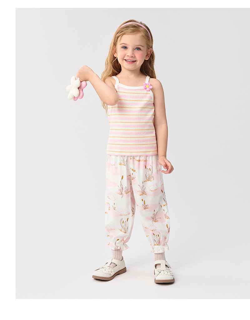 balabala Children Pants For Boy And Girl Summer Antimosquito Pants Little Kids Summer Breathable Outdoor Casual Pants · v4