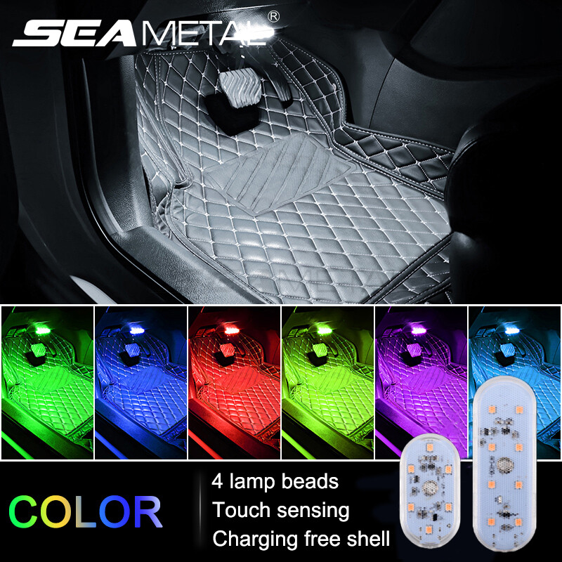 Seametal đèn led cảm ứng cho xe hơi đèn cảm ứng sạc usb đèn ngủ nhỏ mini 5v