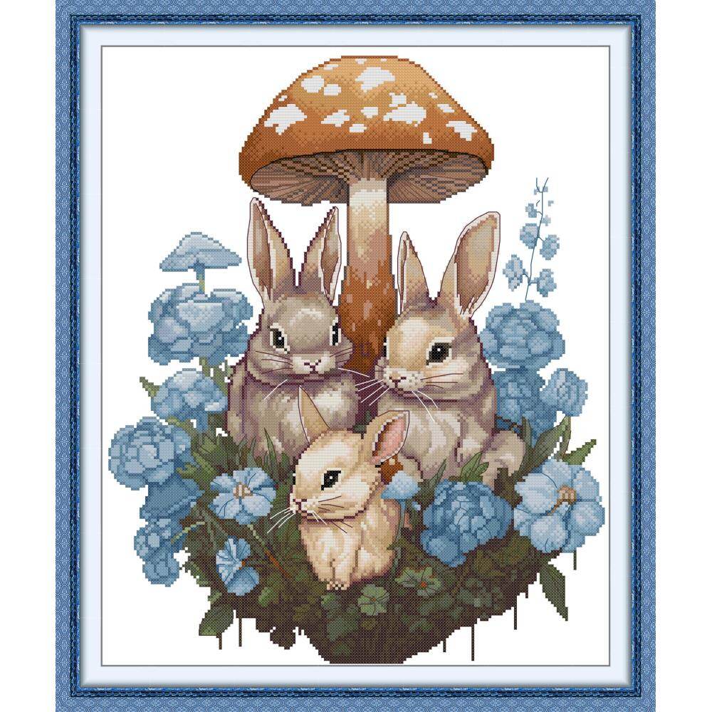 Bộ dụng cụ thêu thủ công chủ nhật vui vẻ Cross Stitch bộ hoàn chỉnh lớn hóa đơn Vẹt patten pre-in trên vải tự làm sợi bông vá nhà khách trang trí tường phòng 11CT 14ct
