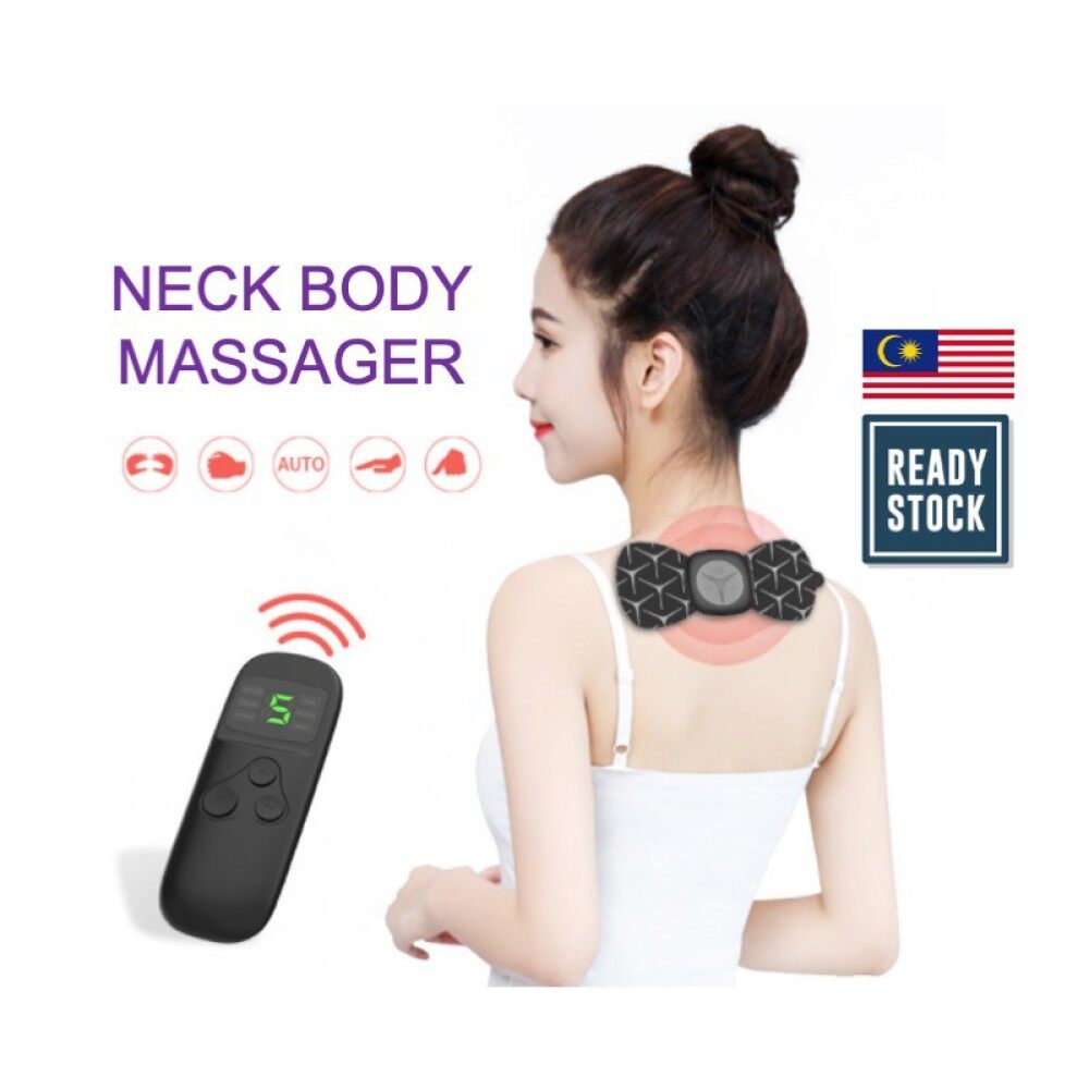 Gambar [ LOCAL READY STOCK ] Latest Technology Neck Shoulder Back Tens Massage Muscle Relax Wireless Device Relieve Tiredness Mesin Urut Leher bahu badan stress relieve release stress office work from home student With Remote Control