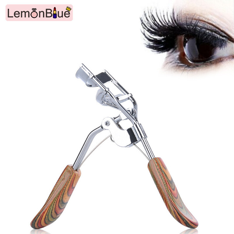 Gambar 1pcs Makeup Eyelash Curler Stainless Steel+Rubber Manual Mini Portable Eye Local Women Lash Nature Curling Beauty Tools
