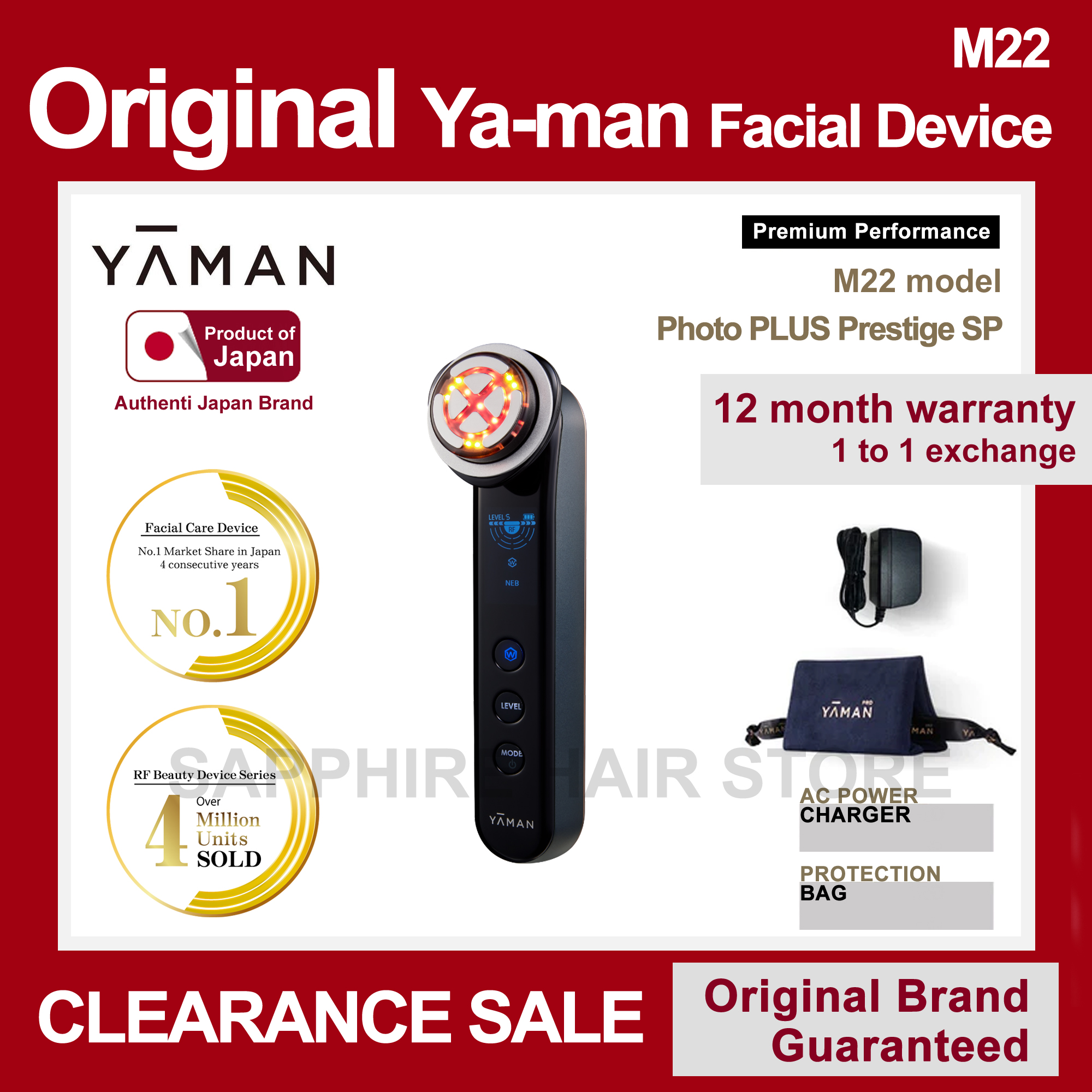 Yaman Hrf-10T Facial Massage Beauty Device - Yaman Device | Lazada