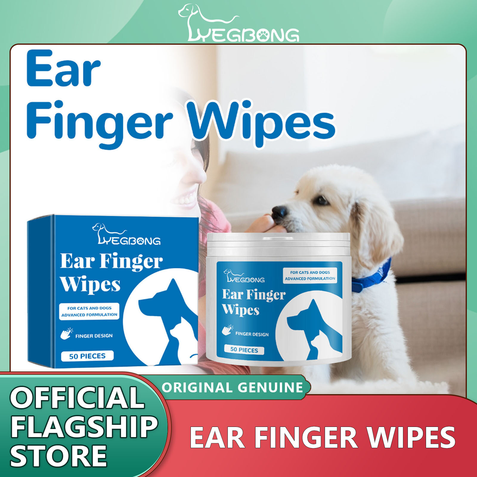 Yegbong Pet Ear Cleaning Wipes Disposable Ear Care Finger Cover Convenient And Dirty Hand Ear Mite Ear Mite And Dogs Cleaning Wipes Pet Disposable Cleaning Wipes Dog Teeth Cleaning Finger Wipes Cat Ear and Eye Beauty Wipes Cat Hygiene and Beauty Products ราคา 218 บาท*ส่งฟรี