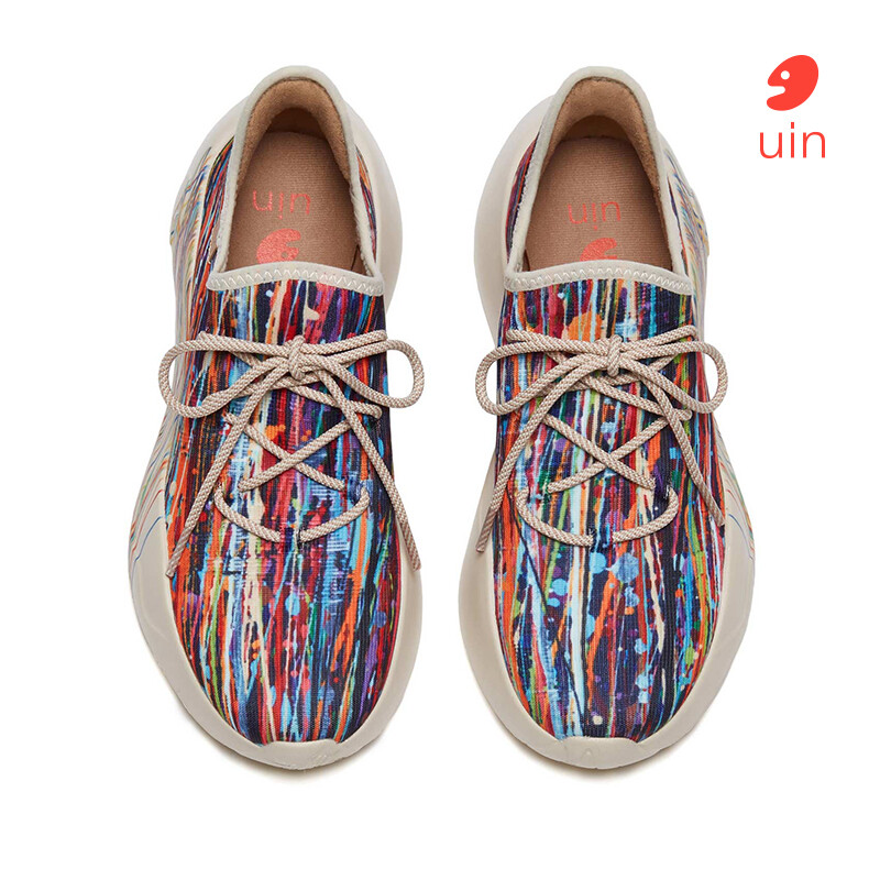 UIN San Sebastian II Women's Fashion Sneakers Lightweight Walking Slip Ons Comfortable Art Painted Athletic Travel Shoes ราคา 8,800 บาท*ส่งฟรี