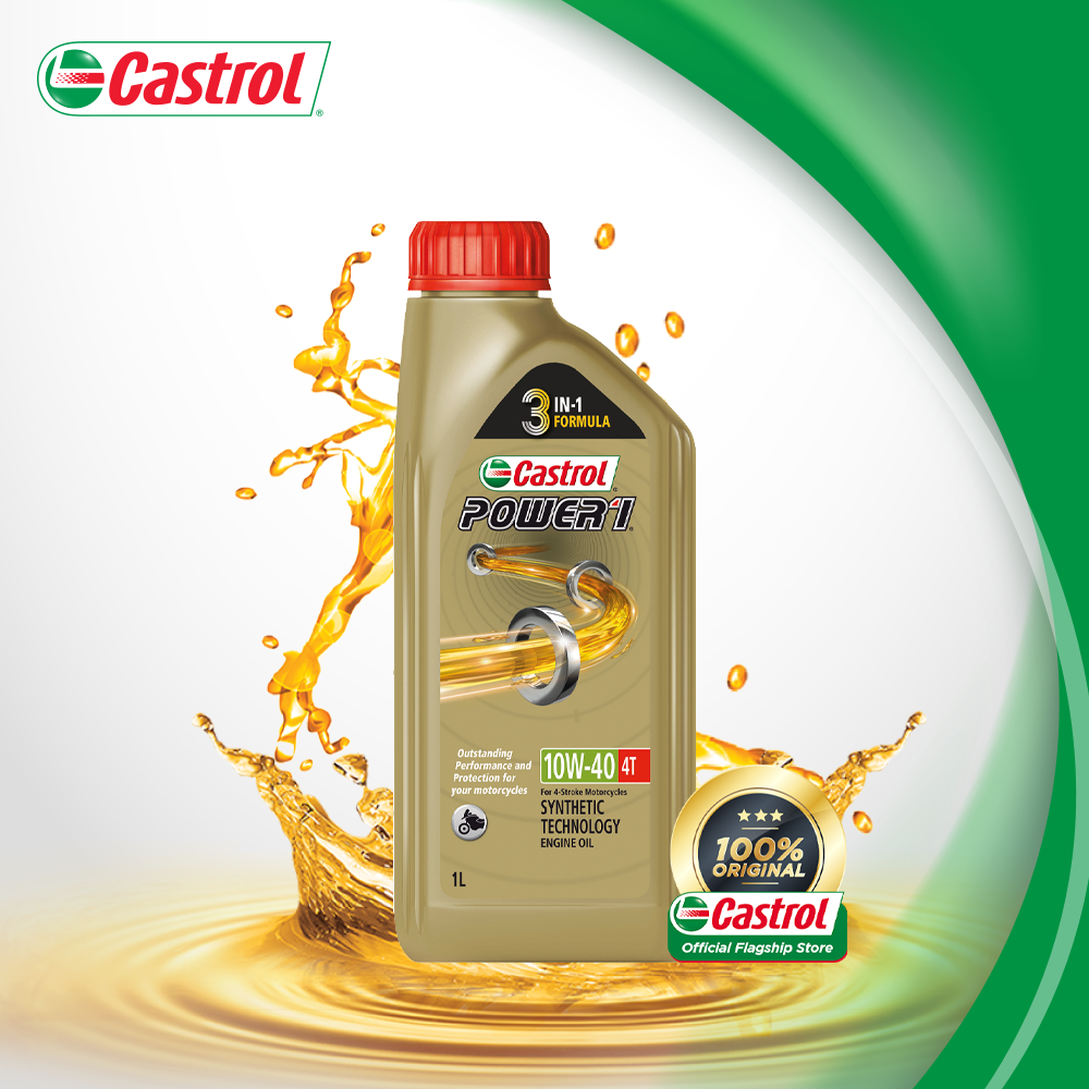Castrol POWER1 4T 10W-40 Synthetic Technology for Bikes 1L