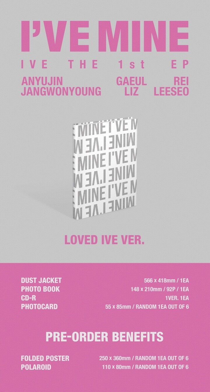 IVE: I've Mine k-pop album 8804775367021