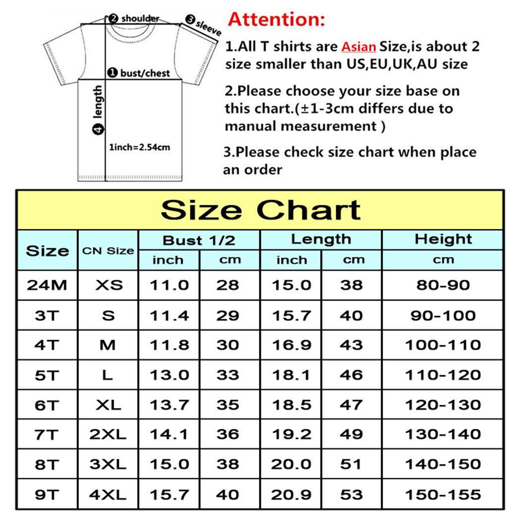 Clothes Chart For Kids