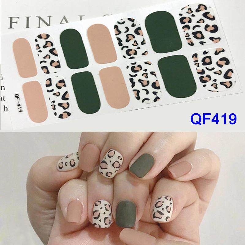 leopard nail stickers