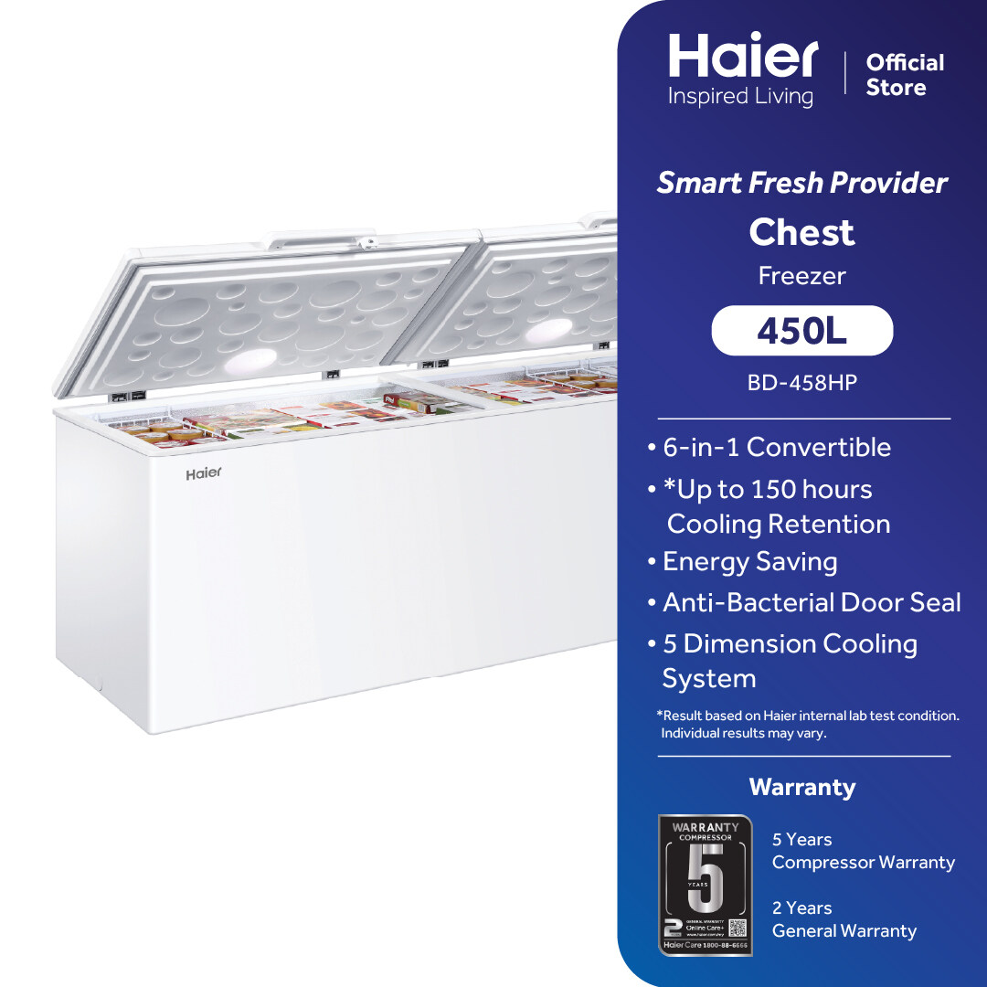 haier chest freezer bd 458hp