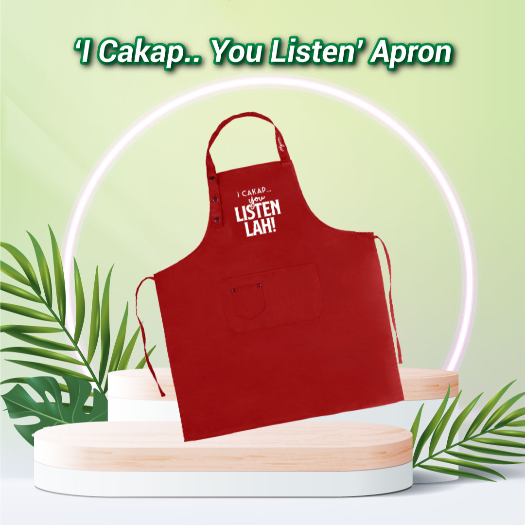 Gambar Chef Wan’s ‘I Cakap.. You Listen’ Apron [My Cooking Story]