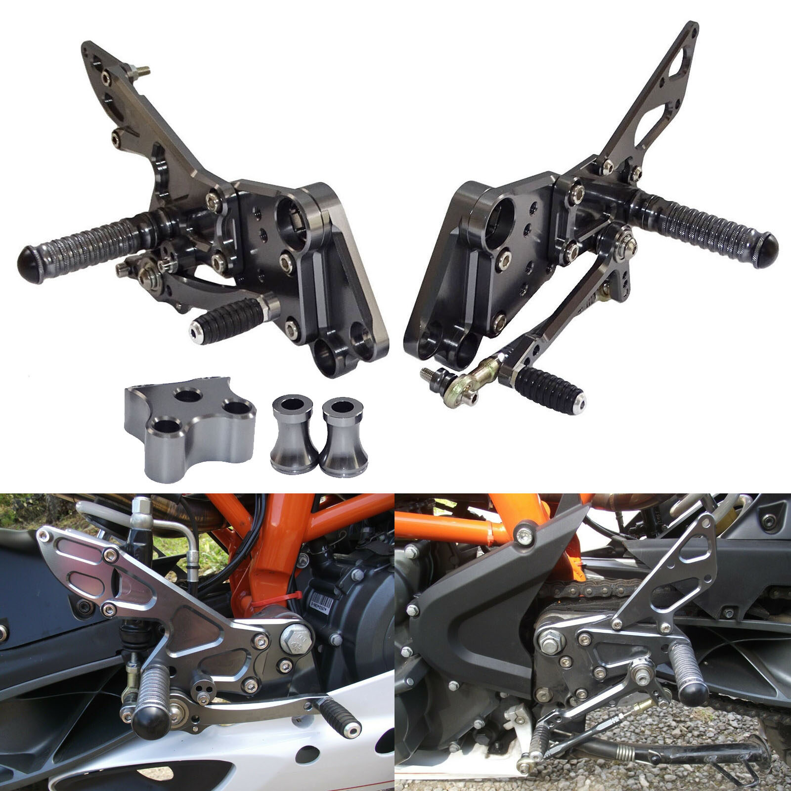 QMSTART Racing Grey Motorcycle Parts 