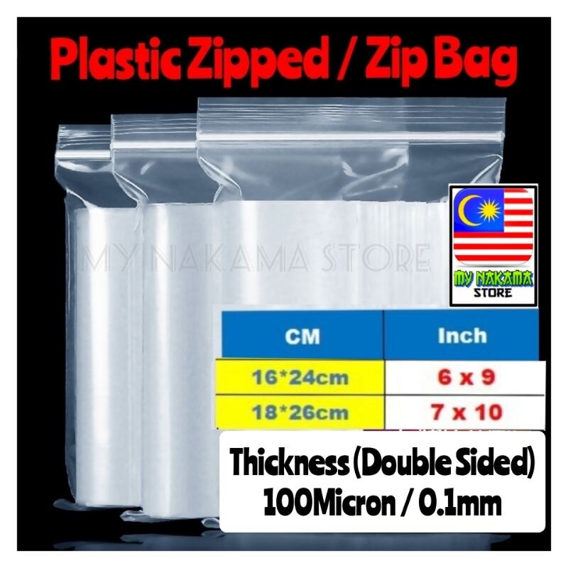 Buy Zipper Plastic Bag 6x9 Online at a Better Price Lazada Malaysia
