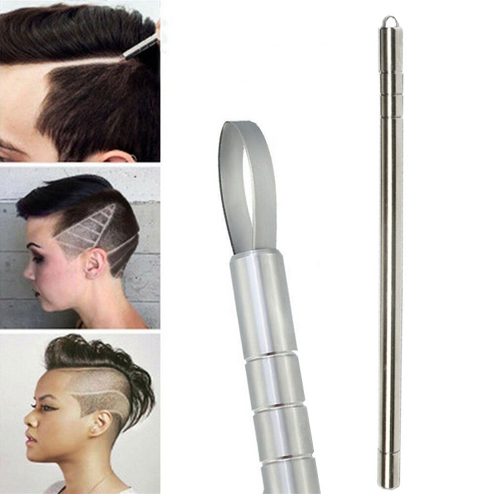 Hair Tattoo Razor Pen Hair Carving Pen Stainless Steel Hairstyle Design  Trimmer With Tweezers For Eyebrow | Lazada PH