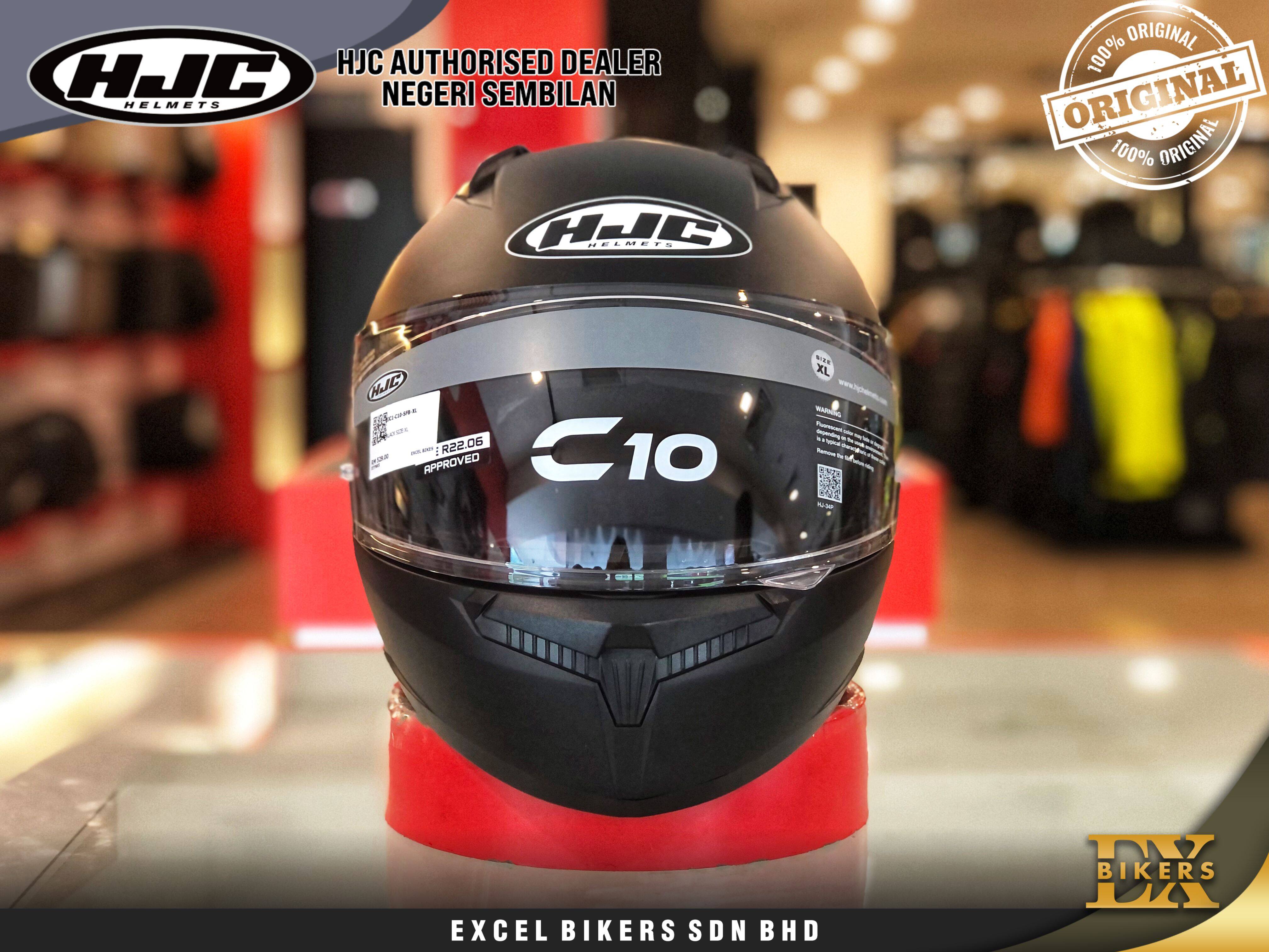 Motorcycle Full Face Helmets English HJC FULL FACE HELMET C-10 SF