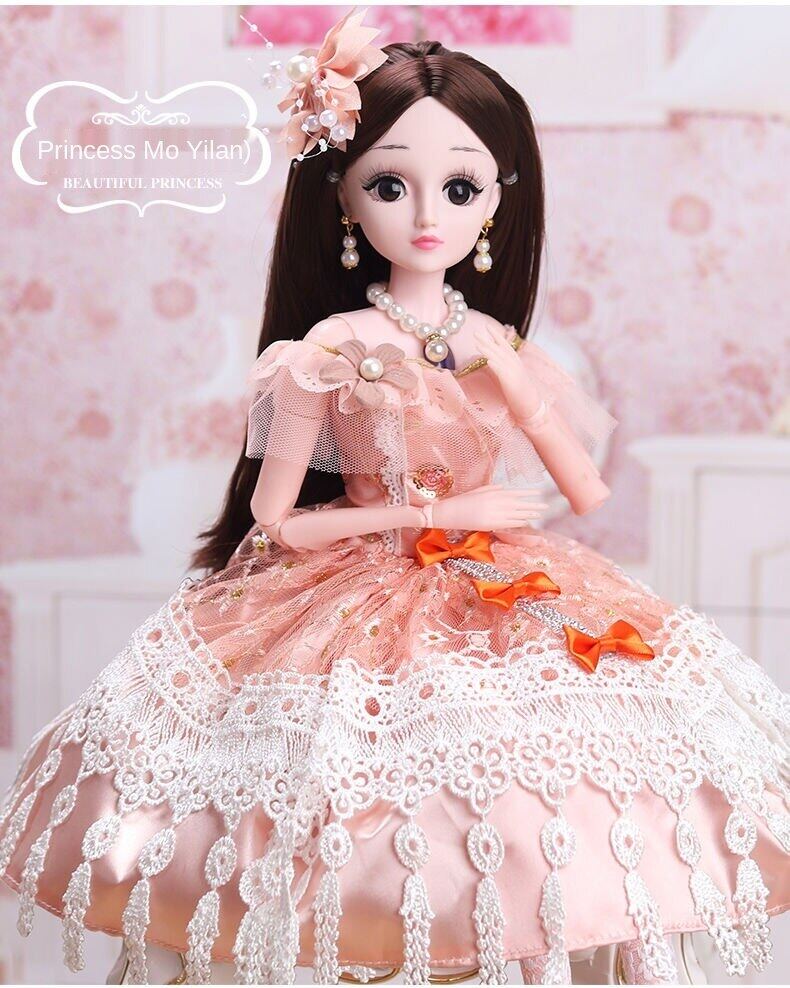 60cm yangyitian Barbie doll queen Princess set single children and girls dressing toys birthday gift