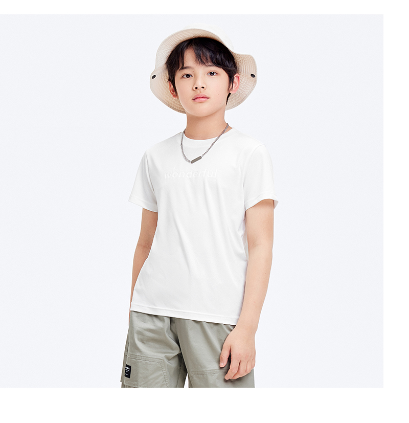 balabala Children Short Sleeve T-Shirt Boy Inner Wear Summer Girl Printed Fashion Comfortable Versatile Trendy · v5