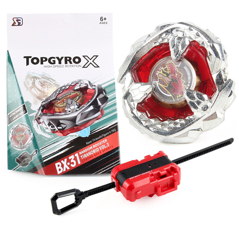 Beyblade BX con quay hồi chuyển x BX-31 ngẫu nhiên tăng cường tiranobid Vol.3 với Ripcord Launcher máy câu đứng bằng kim loại trận chiến đỉnh cao Đồ chơi Starter Kid trẻ em Giáng sinh Bộ Quà Tặng