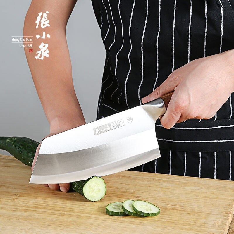 Gambar Zhang Xiaoquan inscription potterkitchen knife 2 kitchen chef special cutter slice the meat knife triad steel kitchen knife