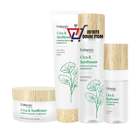 Gambar NATURALS BY WATSONS Cica   Sunflower Series (Cleanser   Toner   Serum   Face Cream   Mask)