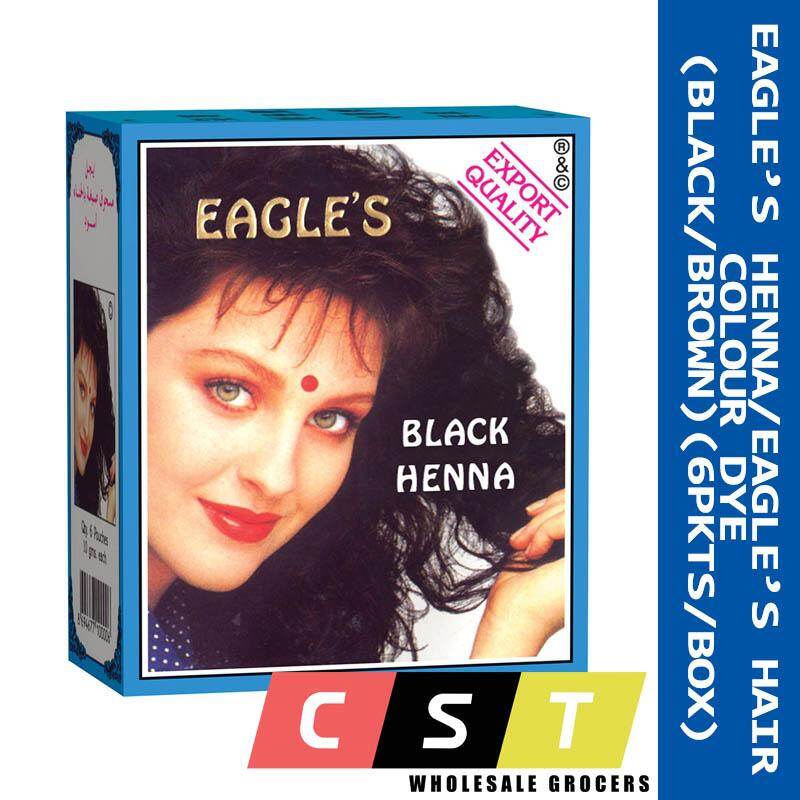 Eagle S Henna Eagle S Hair Colour Dye Black Brown 6 Pkts Box