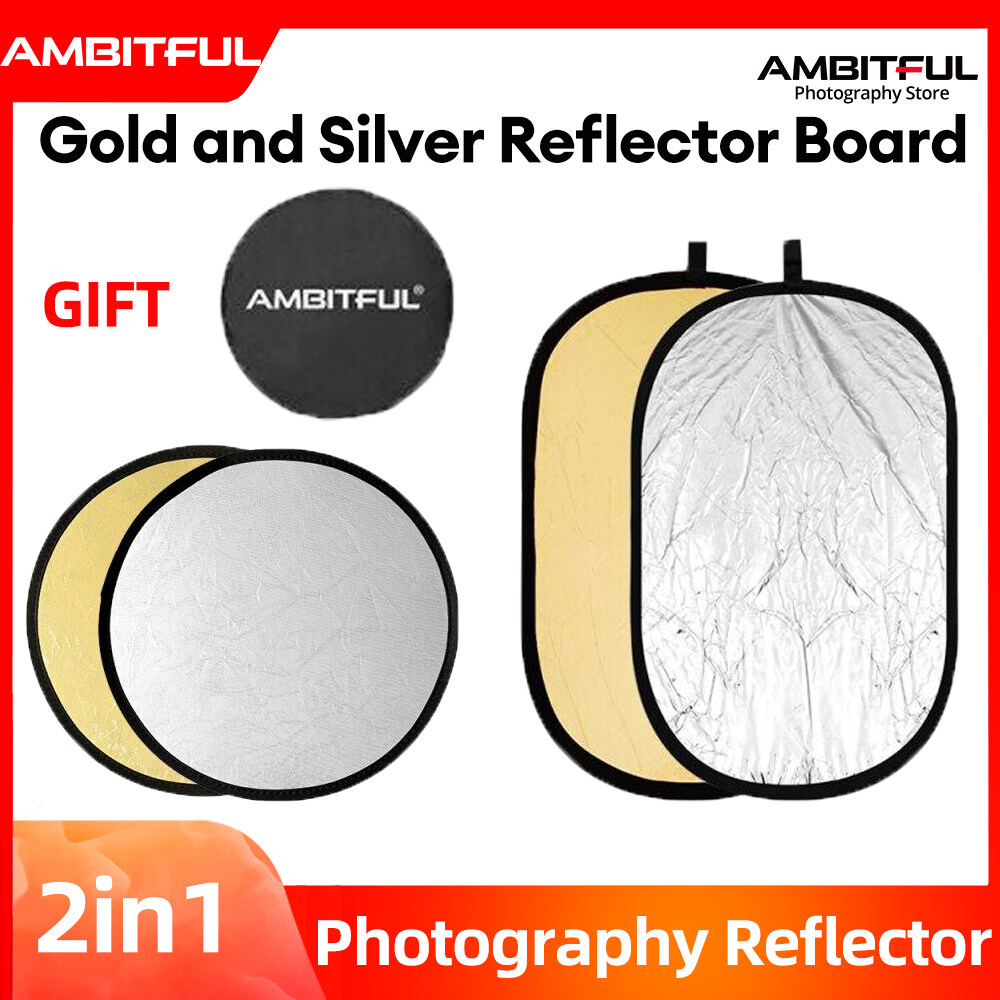 AMBITFUL 2in1 30cm 60cm 80cm 110cm 80x120cm Gold and Silver 2 in 1