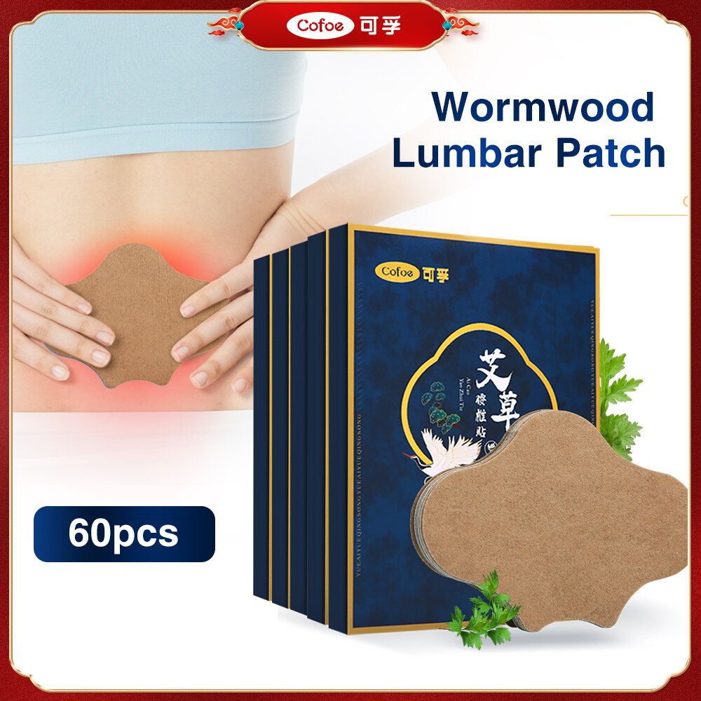 [60Pcs] Cofoe Waist Plaster Sticker Wormwood Lumbar Patch Pain Relief Moxibustion Got Compress Back Waist Rheumatoid Arthritis Patches ราคา 313 บาท*ส่งฟรี
