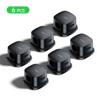 Rocoren 6 cái Bộ Kẹp giữ dây cáp MAG/netic Clip dụng cụ giữ dây dưới bàn quản lý cáp dây KEEPER tự tự dính kẹp dây cáp điện thoại