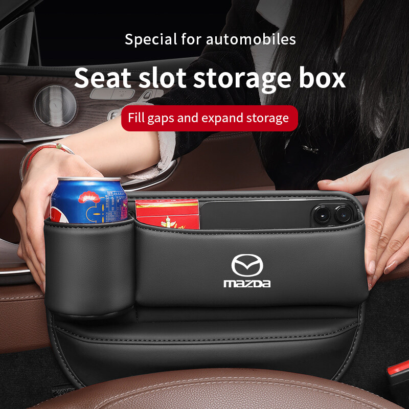 Multifunction Car Seat Gap Organizer Storage Box Pocket For Mazda 2 3 5 6 8 Atenza BT50 CX5 CX7 CX3 CX9 CX30 Wallet Keys Card Cup Phone Holder Auto Interior Accessories ราคา 328 บาท*ส่งฟรี