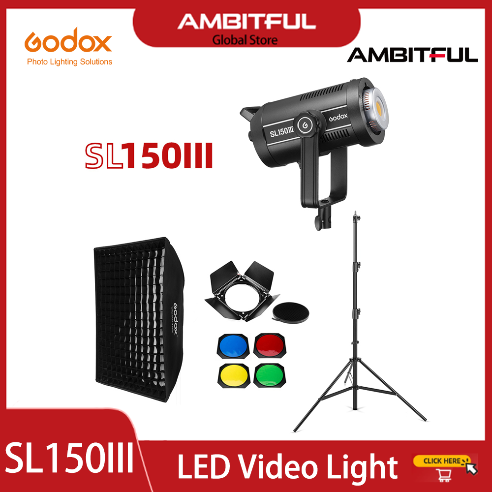 Godox SL150III SL-150W III LED Video Light 150W Bowens Mount Daylight Balanced 5600K 2.4G Wireless X Systemfor Interview ราคา 10,156 บาท*ส่งฟรี