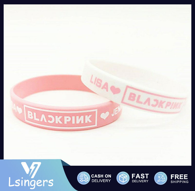 Blackpink vòng tay silicon họa tiết tên lisa jennie jisoo rosé