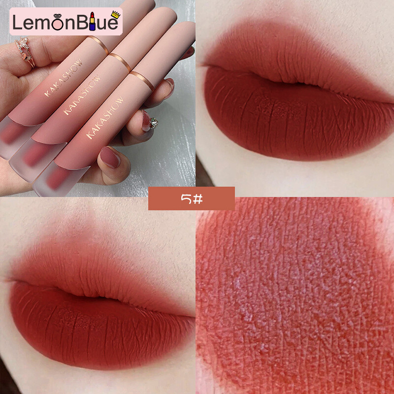 Gambar LemonBlue Girls long Lasting Liquid Lip Tint Waterproof Moisturizing Shining Lip Glaze Liquid Lip Tint Girls long Lasting Gift for Girlfriend and Women Waterproof Moisturizing Shining Lip Glaze