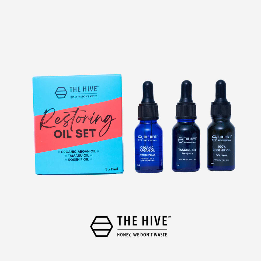 Gambar The Hive Restoring Oil Set 15ml (Rosehip Oil, Tamanu Oil, Argan Oil)