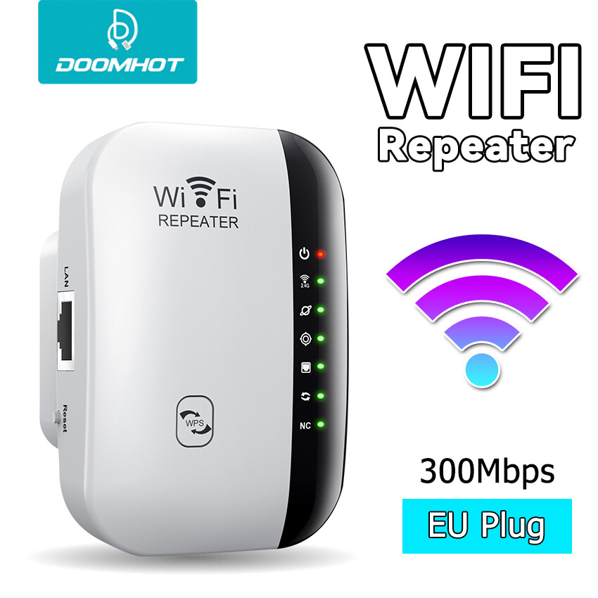 DoomHot  Bộ Kích Sóng wifi Cực Mạnh Bộ Kích WiFi Không Dây Bộ Định Tuyến Mạng 802.11N/B/G Bộ Lặp Mở Rộng Phạm Vi 300Mbps Bộ Mở Rộng Mạng Internet Nhanh Hơn Cho Bộ Định Tuyến AP Tín Hiệu Phạm Vi Phích Cắm EU