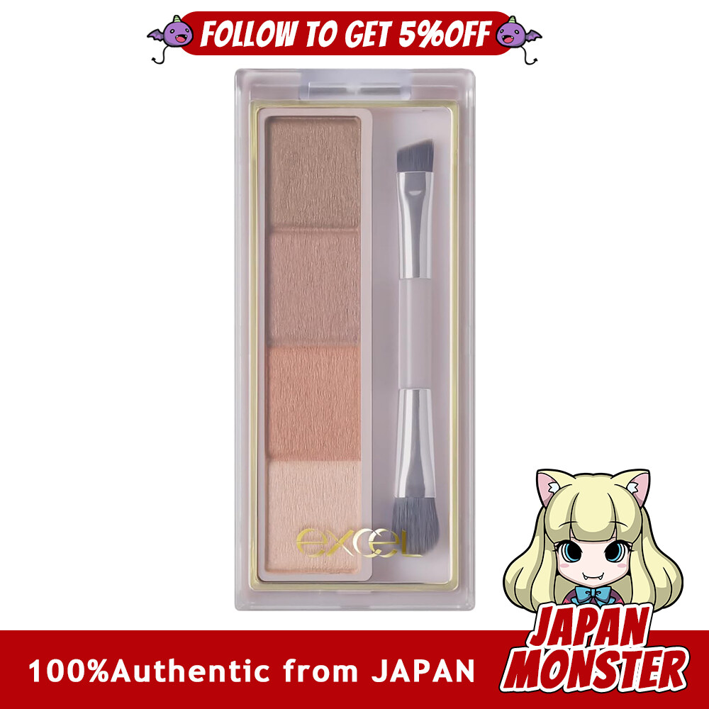 Excel Color Edit Powder Brow EP01 (Spring Mocha) Eyebrow Powder for Spring Yellow Tones Japan
