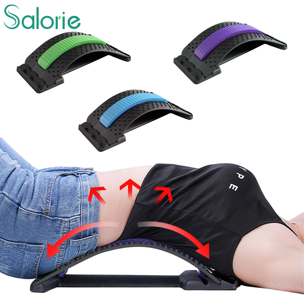 Salorie Massager Magic Back Support Spine Stretcher Lumbar Support Muscle Relief Chiropractic Straightener ราคา 187 บาท*ส่งฟรี
