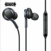 VITOG AKG Wired Earphones with Mic for Samsung & Smartphones