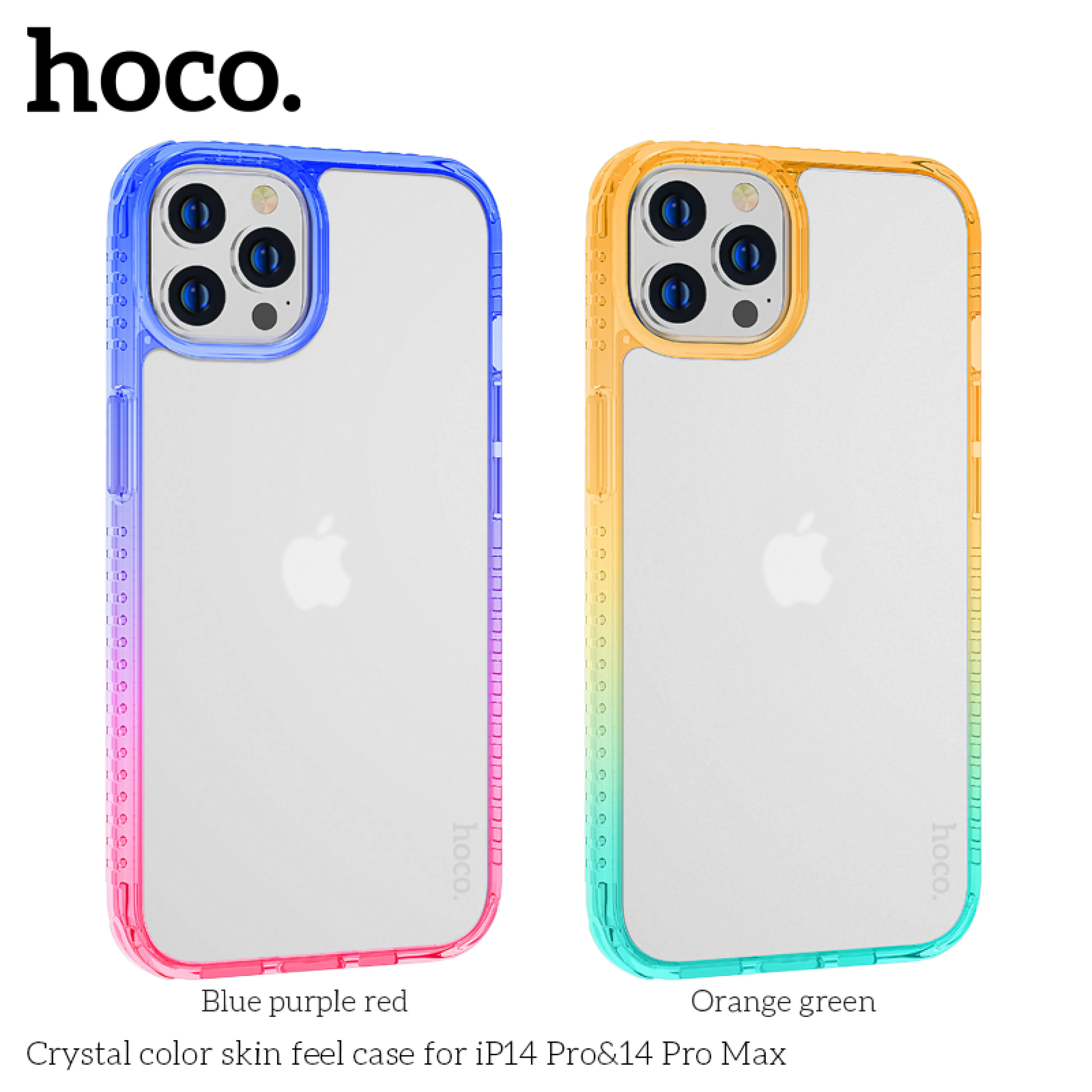 Hoco Original 100% colorful Case Protective Case for iPhone iP14 Plus iPhone14 Pro iphone14 Pro Max Series Case
